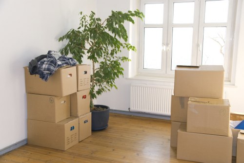Removal van positioned for a central London move near Pimlico