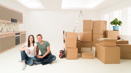 Careful handling of student furniture and boxes during a Pimlico move
