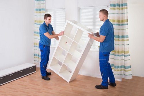 Waste items sorted for lawful removal and disposal