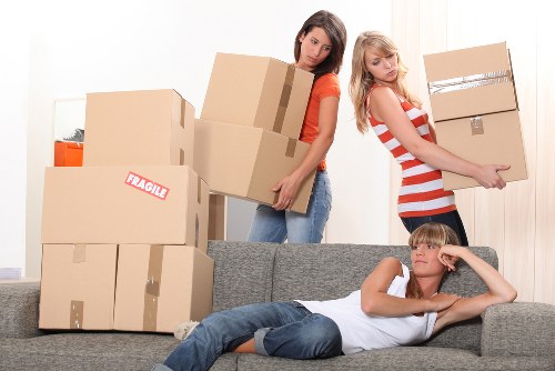 Careful handling of boxes and furniture during a central London flat removal