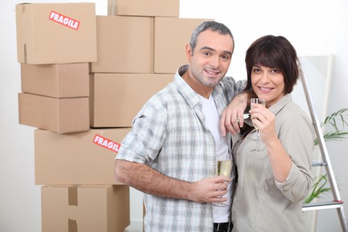 Office packing and equipment preparation for a commercial move