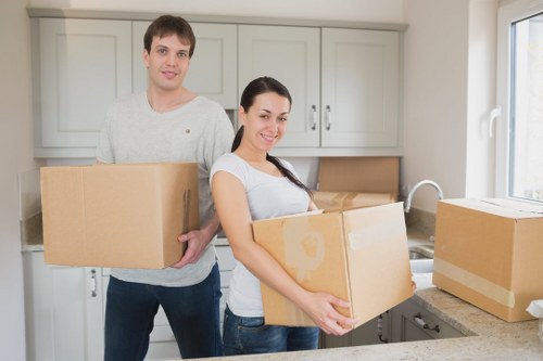 Moving day checklist and boxes prepared for a Pimlico relocation